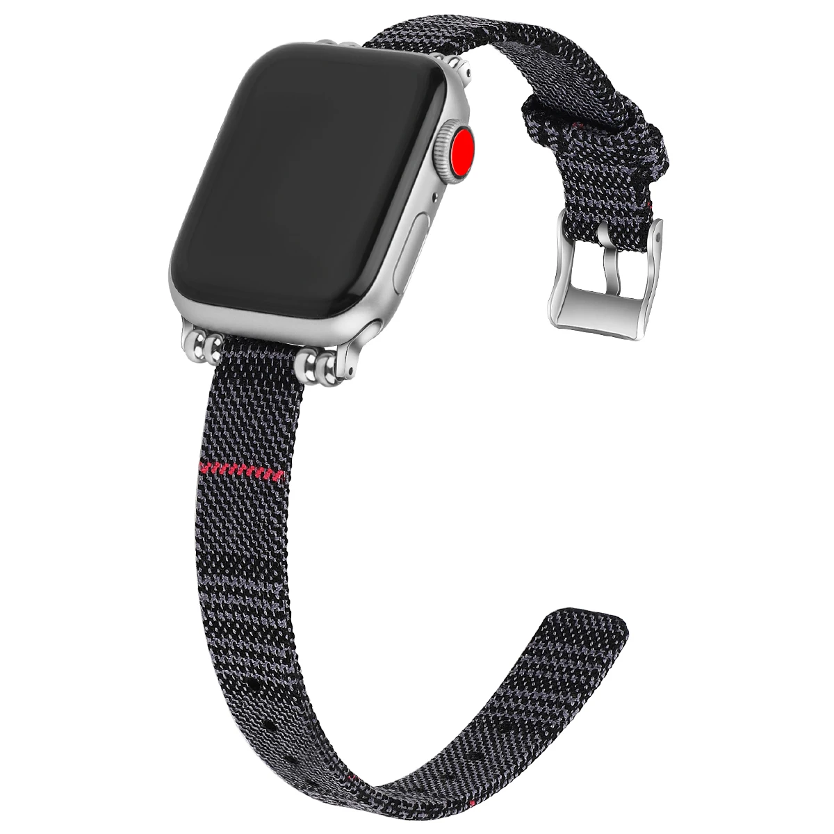 

Compatible With Slim Apple Watch Bands 38mm 42mm 40mm 44mm Fabric Strap Wristband For Iwatch Band Straps SE/6/5/4/3/2/1 84002