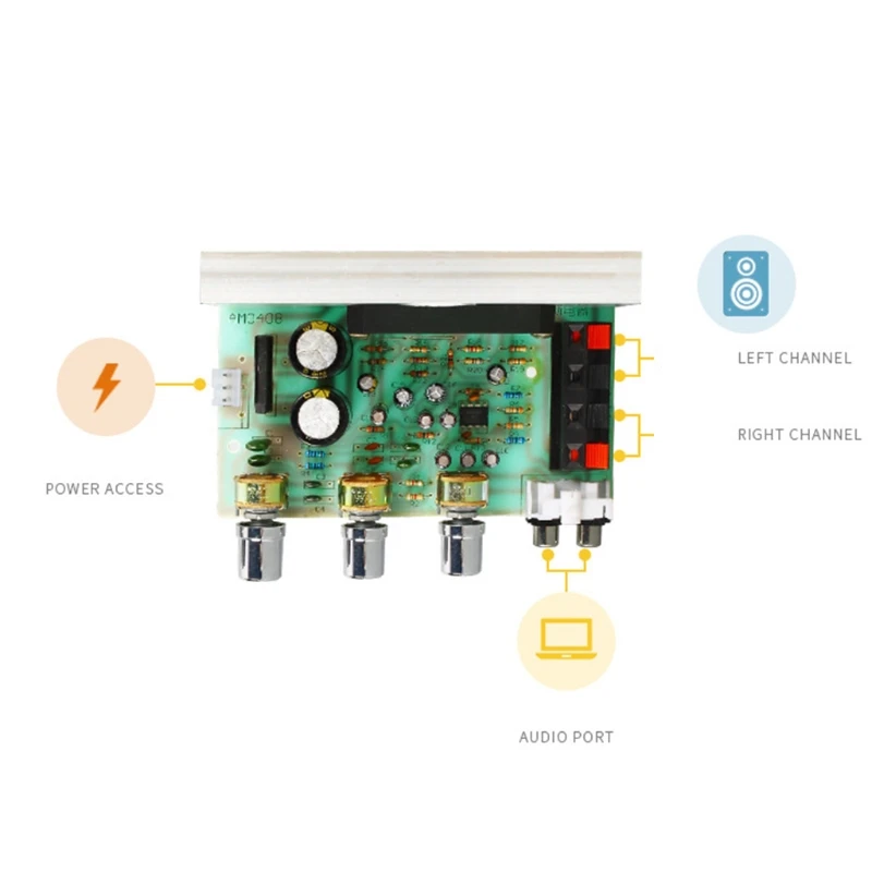 77UB 50W+50W STK4132 Amplifier Board DX-0408 2.0 Channel Double High-Power DIY Amplifier Board Module Kit Drop Shipping