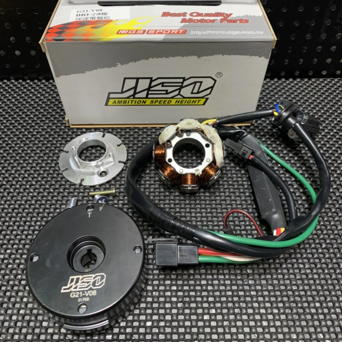 RRGS Rotor Ignition For DIO50 AF18 AF28 Tuning  JISO Racing Ignition Dio BWSP Scooter Engine Parts