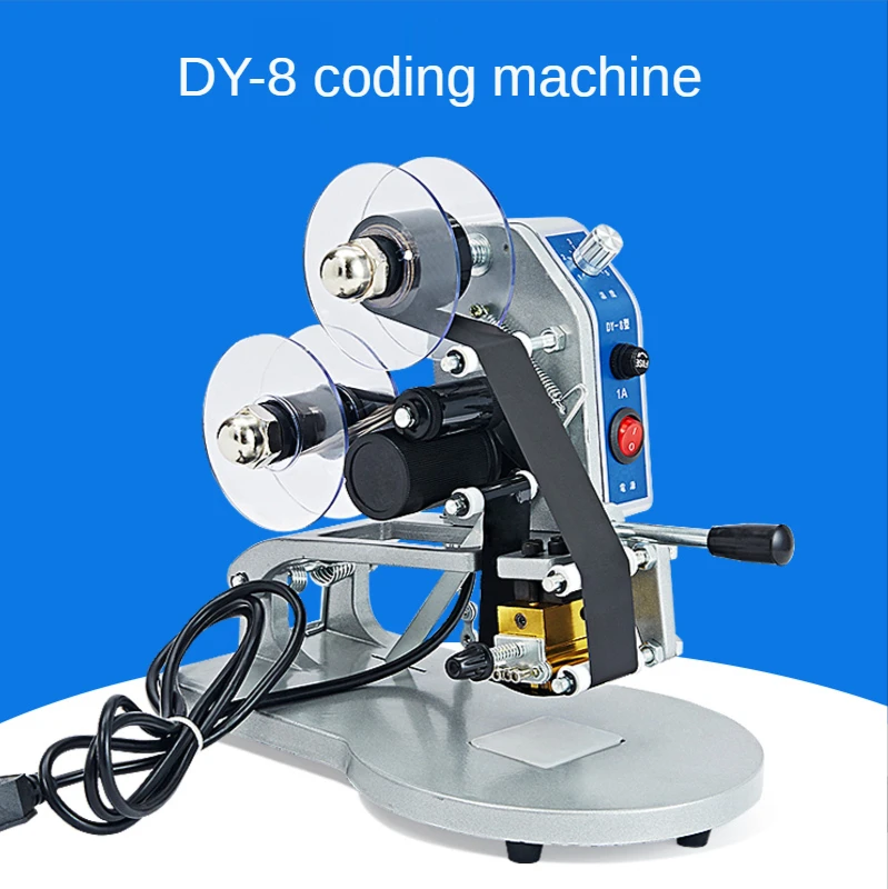 Ribbon Coding Machine Manual Production Date Printer Stamping Machine Direct Thermal Code Reader Coding Machine 220V 50/60HZ