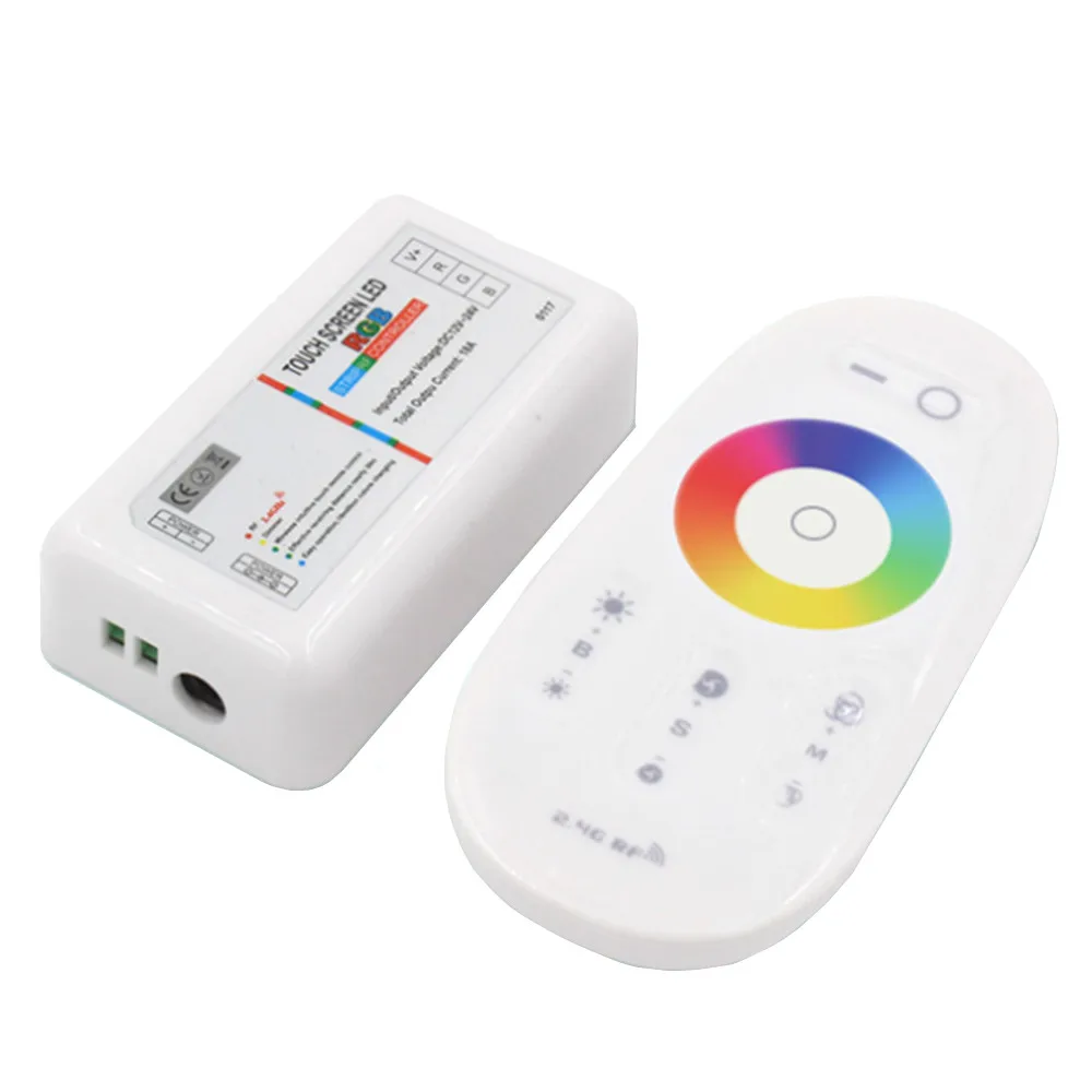 DC12-24V 6A LED RGBW RGB Controller Touch Screen 2.4G RF Wireless Remote Controller LED Dimmer For 5050 RGB RGBW RGBWW LED Strip