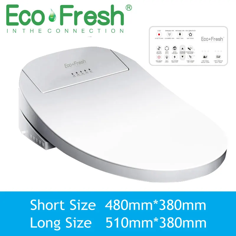 EcoFresh Smart toilet seat  Electric Bidet cover intelligent bidet heat clean dry Massage care for child woman the old