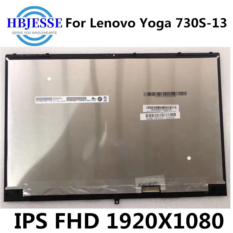 

13.3 LCD Screen +Glass Digitizer Assembly With Frame For Lenovo Yoga 730S-13 730s-13 B133HAN05 1920X1080