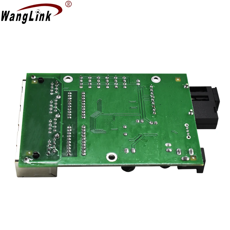 Wanglink Ethernet Switch Fiber 4 RJ45 1 SC Fiber Single Media Converter Fiber Optic Port PCB 10/100 M