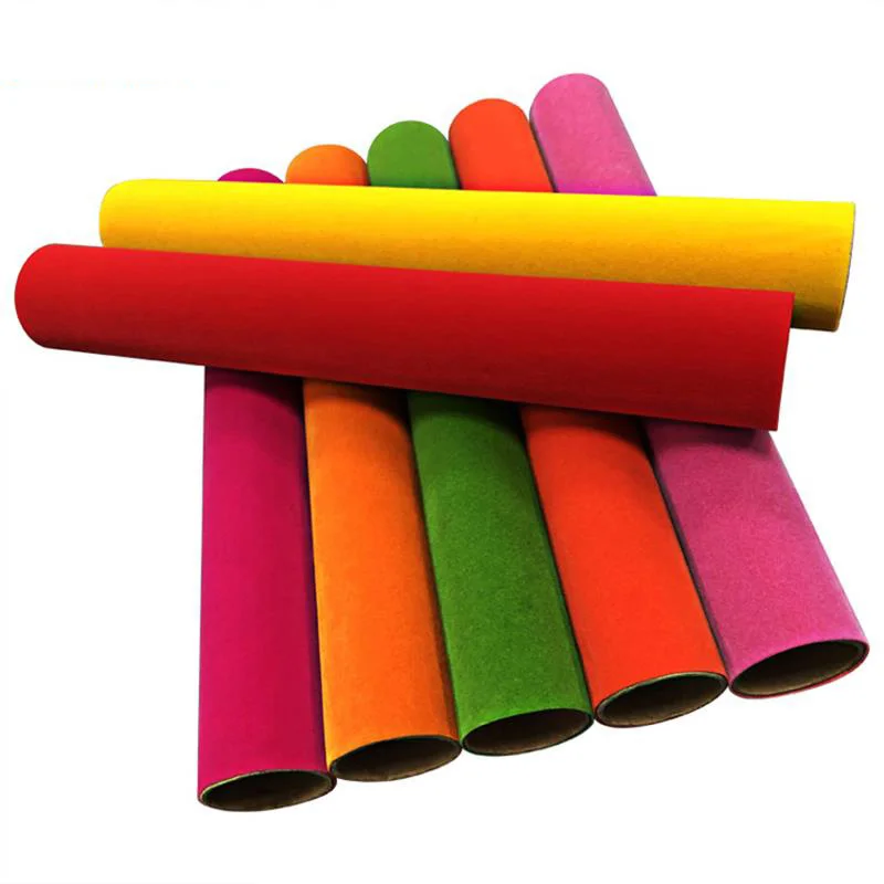 1 ورقة 25*25 سنتيمتر يتدفقون نقل الحرارة فينلي حروف المخملية فيلم ل الحرارة الصحافة آلة تي شيرت الحديد على HTV الطباعة