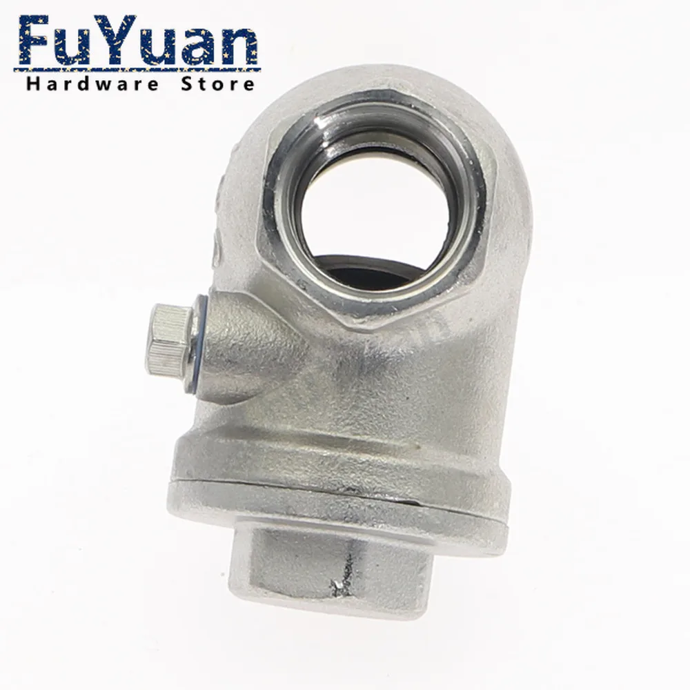 1pcs SS 304 Stainless steel wire mouth horizontal non-return valve DN15-DN100  female thread swing check valve