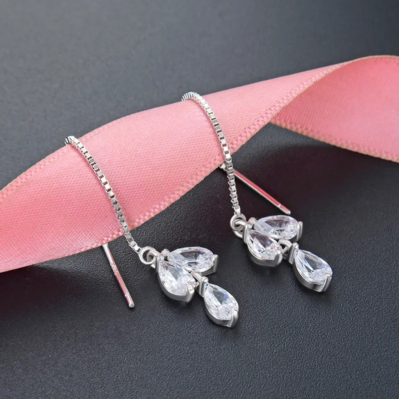 Leaf  Zircon Earrings,Thomas Fashion Cosmic Jewerly For Women,2021 New Ts Trendy Timeless Gift in 925 Sterling Silver