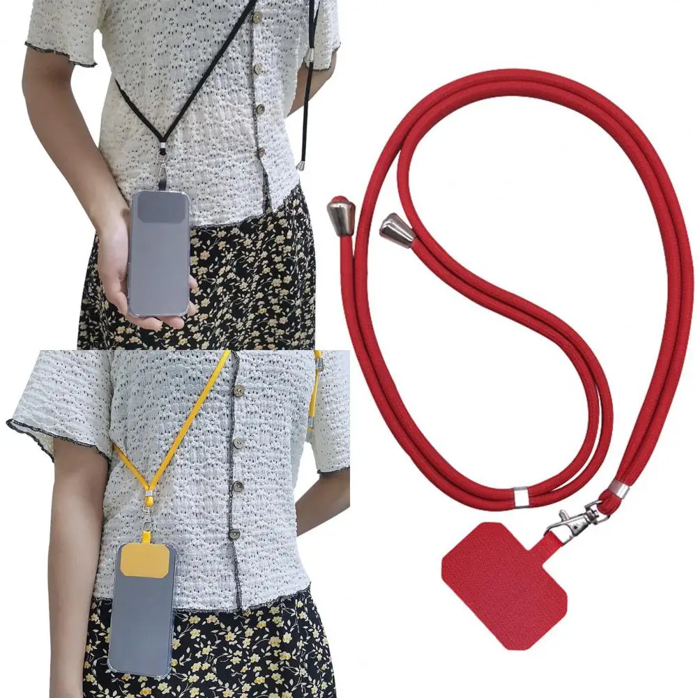 160cm Mobile Phone Strap Crossbody Universal Adjustable Length Hand Free Shoulder Neck Phone Strap Holder Lanyard