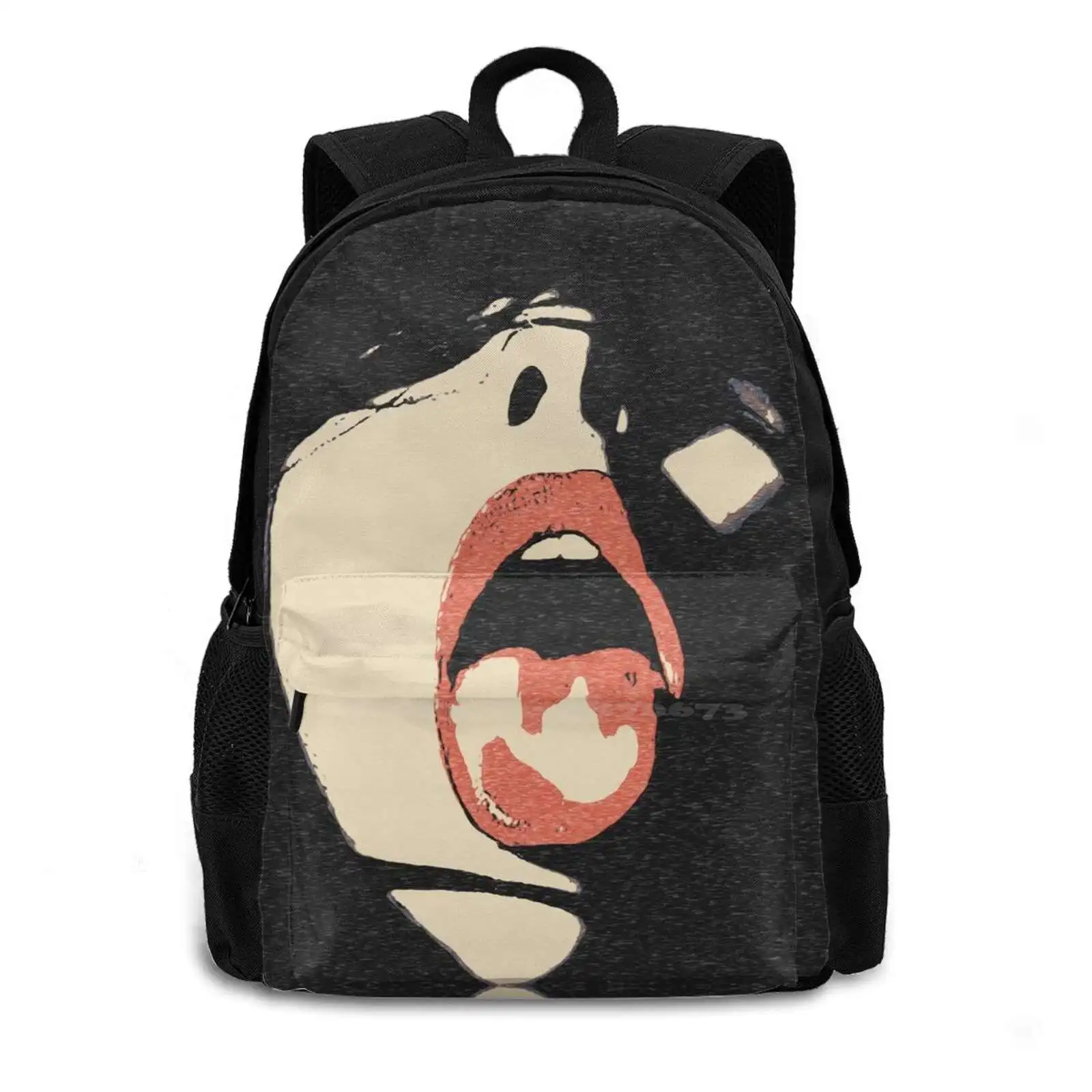 Naughty In The Dark 3d Print Design Backpack Casual Bag Posing Girl Sexy Hot Dark Hair Brunette Milf Sketch Big Tits Erotic