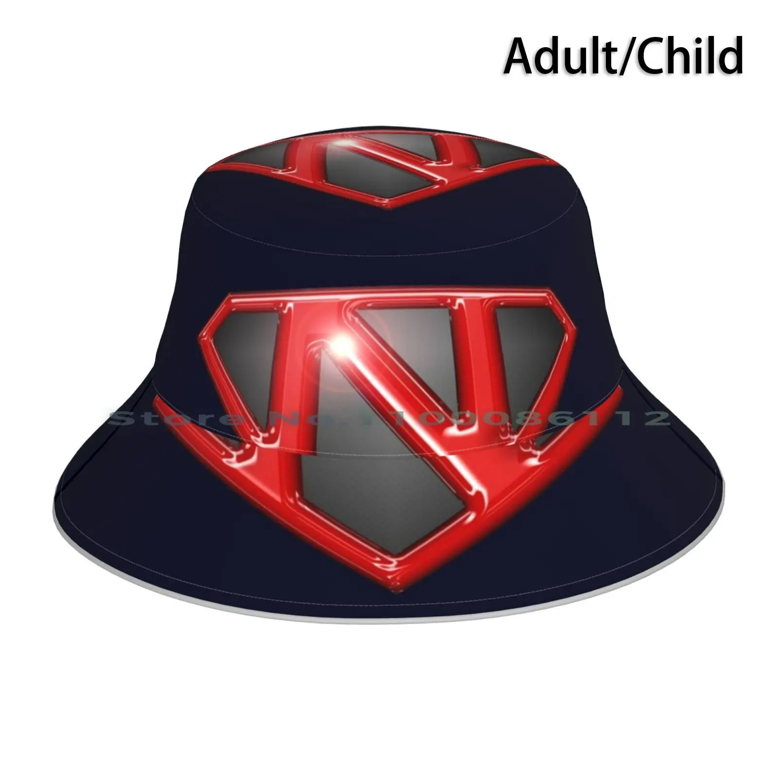 Super N Bucket Hat Sun Cap Super Hero Nicola Nikki Nikolas Nelly Noemi Nestor Nicky Nicholas Nanny Nedko Nonno Nonna Newbie