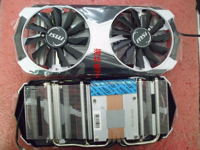 

Original for MSI GTX980Ti 6GD5T OC Graphics video card cooler fan with heat sink pitch 58x58MM