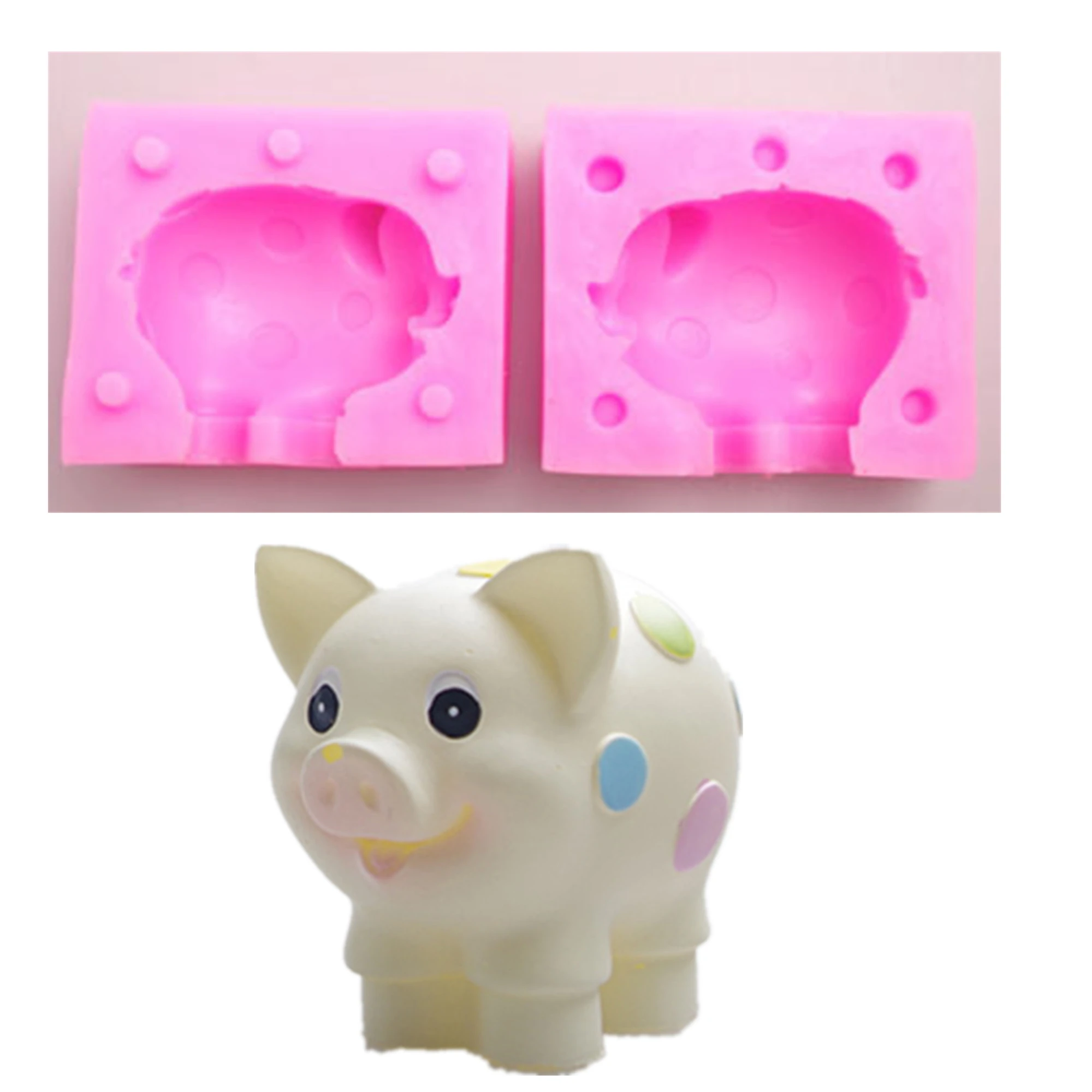 Cute piggy Silicone Cake Molds For Baking Fondant Mould DIY Cake Pastry Kitchen Baking Accessories Cake Decorating Tools