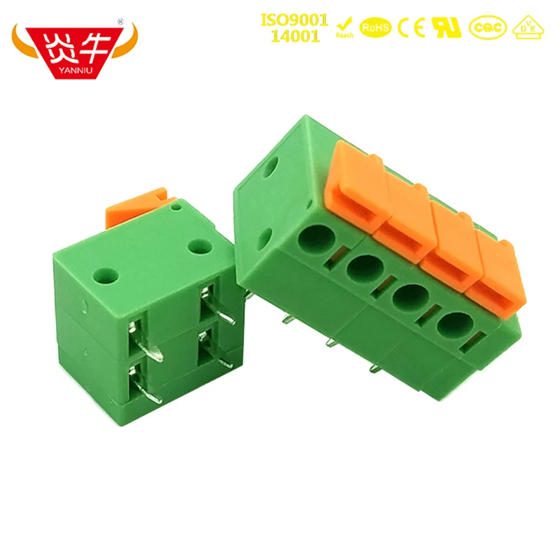 50Pcs KF142R 5.08mm 2P ~ 12P PCB SPRING TERMINAL BLOCKS DG142R 2PIN ~ 12PIN FFKDS/H1-5.08 1790335 PHOENIX CONTACT DEGSON KEFA