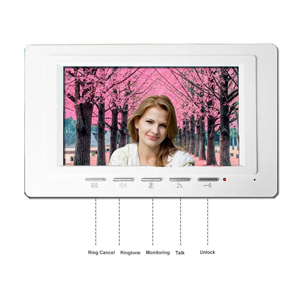 Fullvisual-campainha com vídeo, interfone com câmera de vídeo