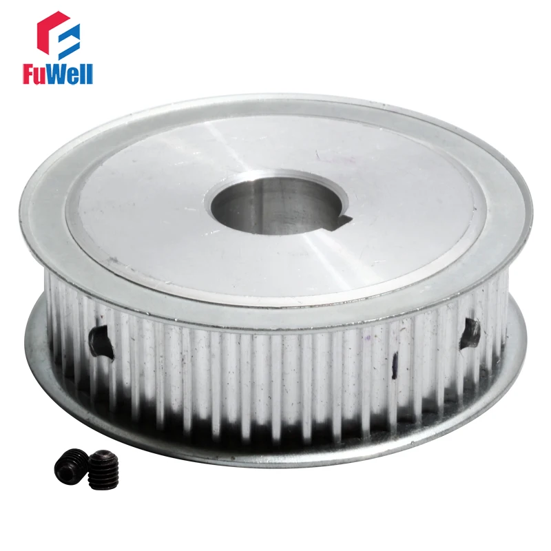 HTD5M-100T Timing Pulley 21mm Belt Width Gear Belt Pulley Keyway Type 100Teeth 19/20/25mm Bore Aluminum Alloy Synchronous Pulley