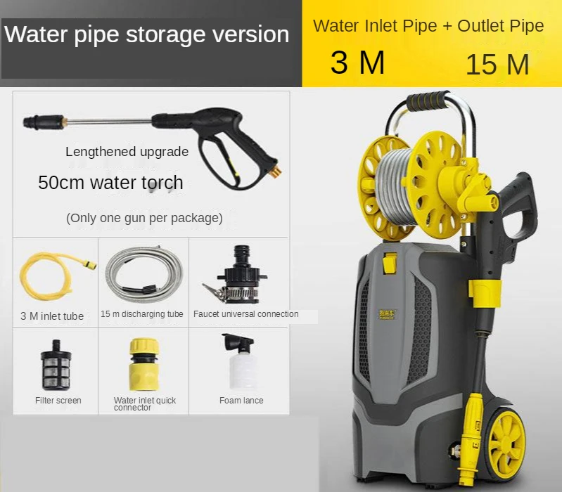 Di Động Rửa Xe Ô Tô Xe Máy Máy Bơm Nước Súng Bắn Nước 220V Hộ Gia Đình Máy Giặt Tự Động Vật Cao Cấp