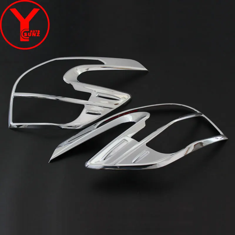 

Chromium Tail Light Cover For Toyota Yaris L 2014 2015 2016 Hatchback ABS Car Auto Parts Rear Lamp Hood Protector YCSUNZ