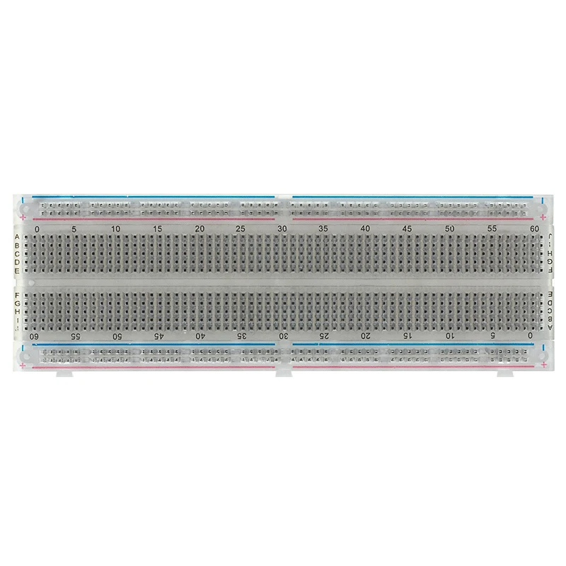 Placa de pruebas de 400/830 puntos, placa de pruebas de 830 puntos, MB-102, sin soldadura, PCB, 400 agujeros, MB102