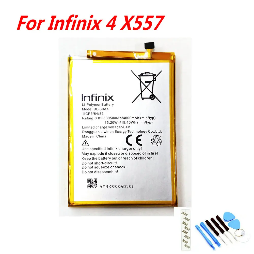 

NEW Original 4000mAh BL-39AX battery For Infinix 4 X557 Mobile phone