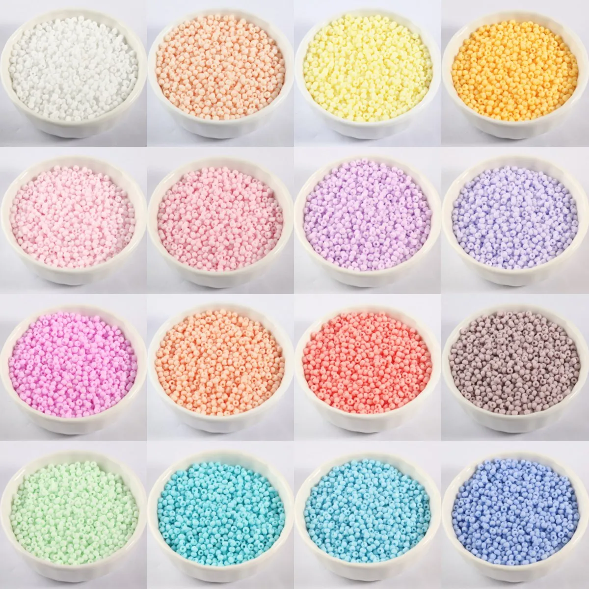 330Pcs/Bag 3mm Matte Macaroon Color Glass Seed Beads 8/0 Uniform Round Spacer Beads For DIY Handmade Jewelry Making Accessories