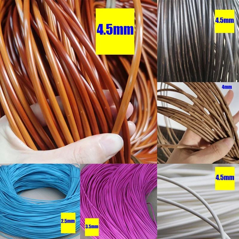 Round Synthetic PE Rattan Material For Home Furniture Decor Knit Repair Chair Table Hanging Basket 2.5mm 3mm 3.5mm 4mm 4.5mm