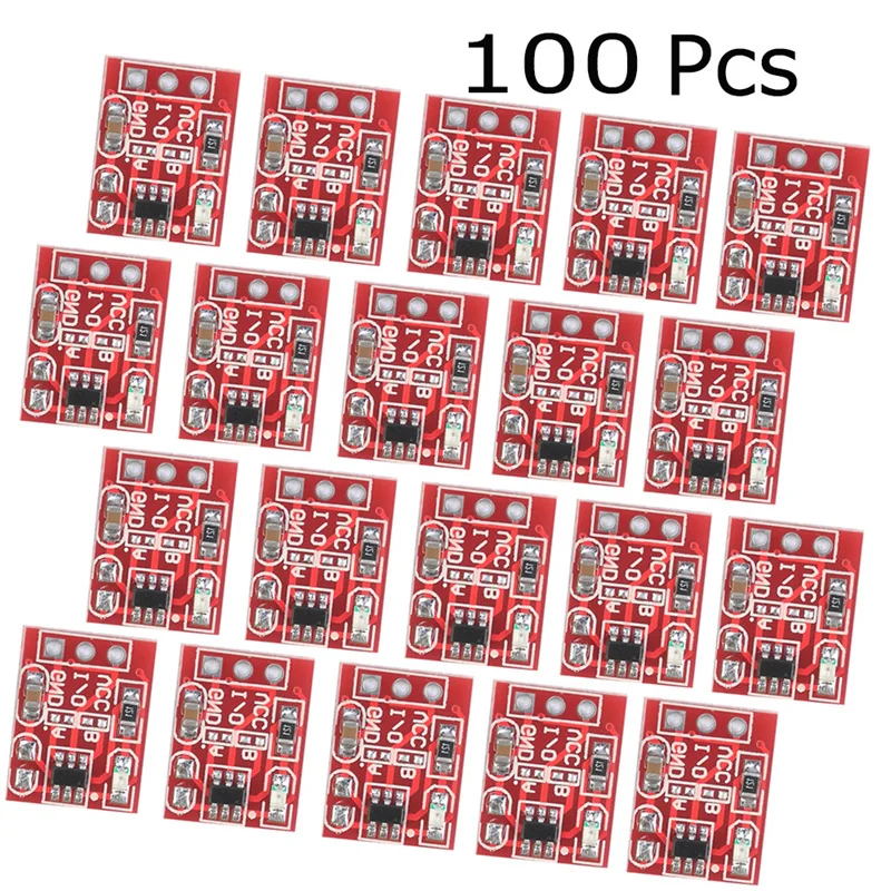 Module de commutation à clé tactile TTP223, 100 pièces, boutons capacitifs autobloquants/non verrouillables, commutateurs à canal unique, Reconstruction