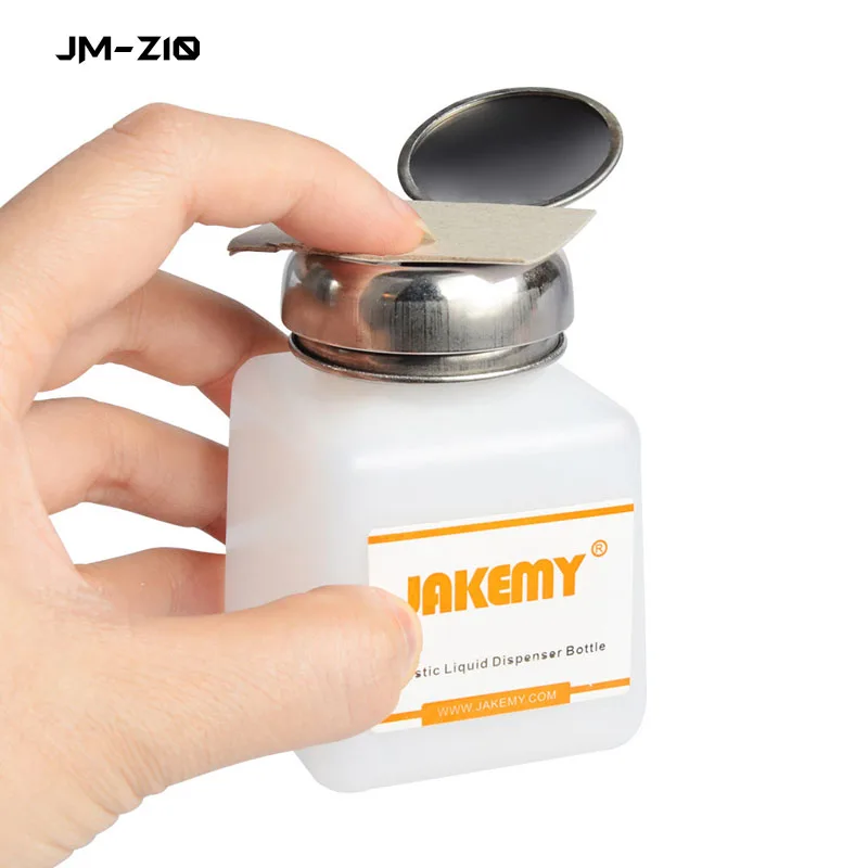 JAKEMY JM-Z10 120 مللي JM-Z11 180 مللي المحمولة البلاستيك موزع سائل زجاجة الكحول مضخة ل PCB تنظيف