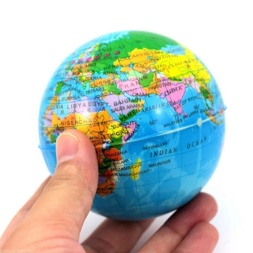 Inflatable Globe World Earth Ocean Map Ball Geography Learning Educational Beach Ball Kids Toy Home Office Decoration