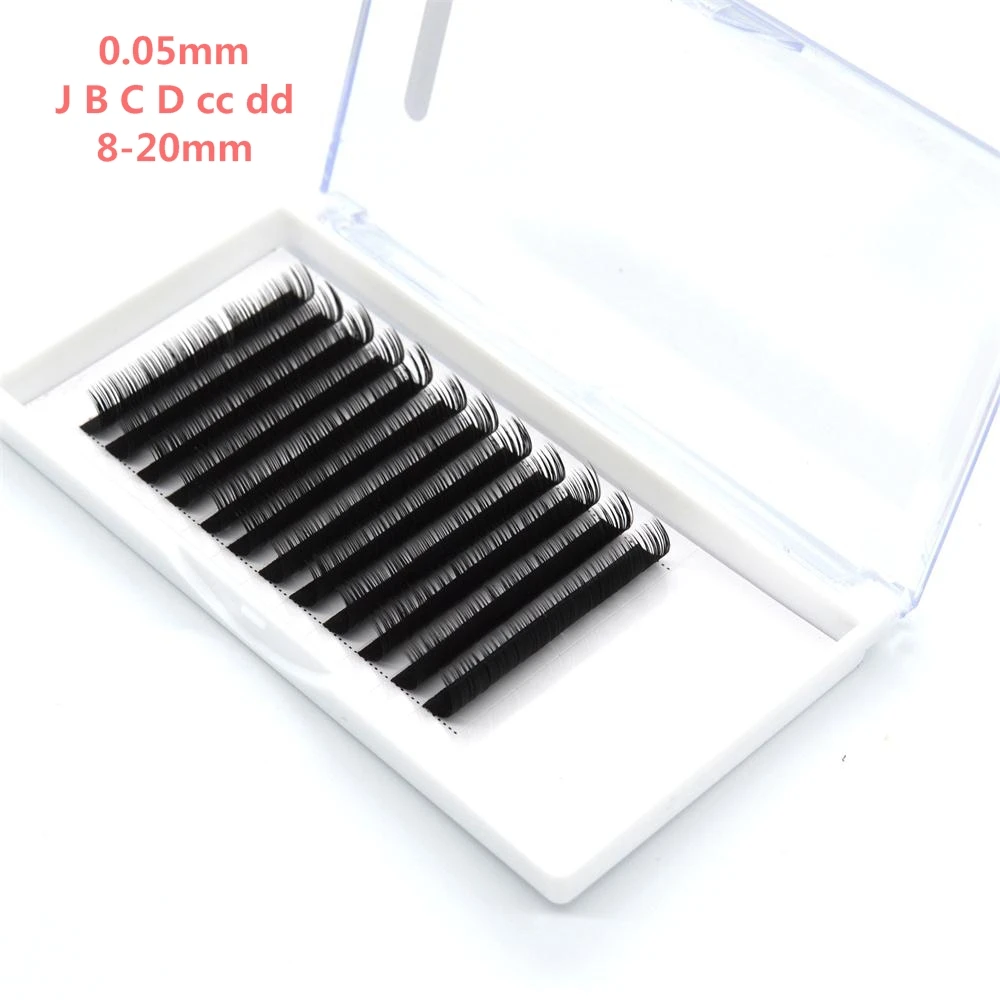 

0.05mm Wholesale 10 case/ lot 12 Lines Eyelash extensions faux mink individual eyelashes false eyelash soft and natural makeup