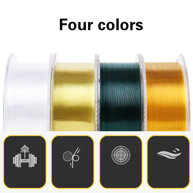 300m S 0.8#-8.0# Nylon Line Fluorocarbon Competion Sea Fishing Line Super Strong Pull Sinking Line for Black Pit Fishing Tackle