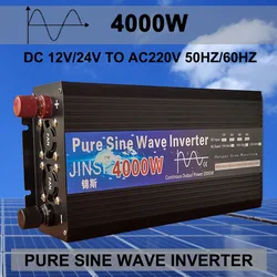 Pure Sine Wave Inverter 12V 24V 220V 3000W 4000W  Power Car Inverter 24V 220V Micro Inversor Voltage Solar Energy Converter DIY