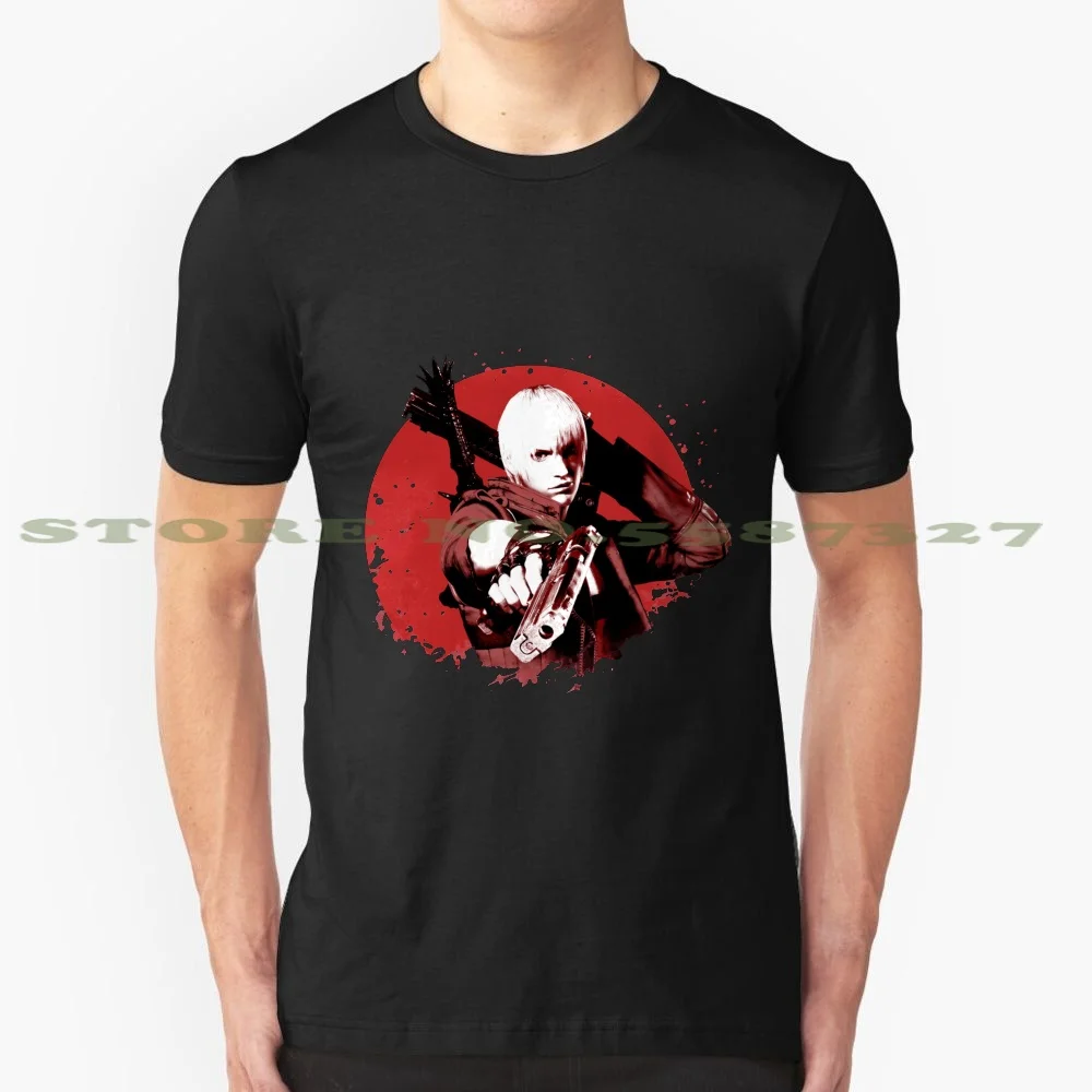 Dante Black White Tshirt For Men Women Devil Never Cry Dmc Dante Play Station Game Gaming Cool Guns Rose Vergil Devil Dark