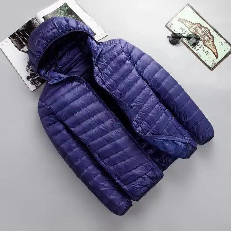 Nieuwe Stijl Fashion Slim down Jacket Hooded mannen Korte Jong MEN'S Plus-sized Casual Winter Jas met Cap