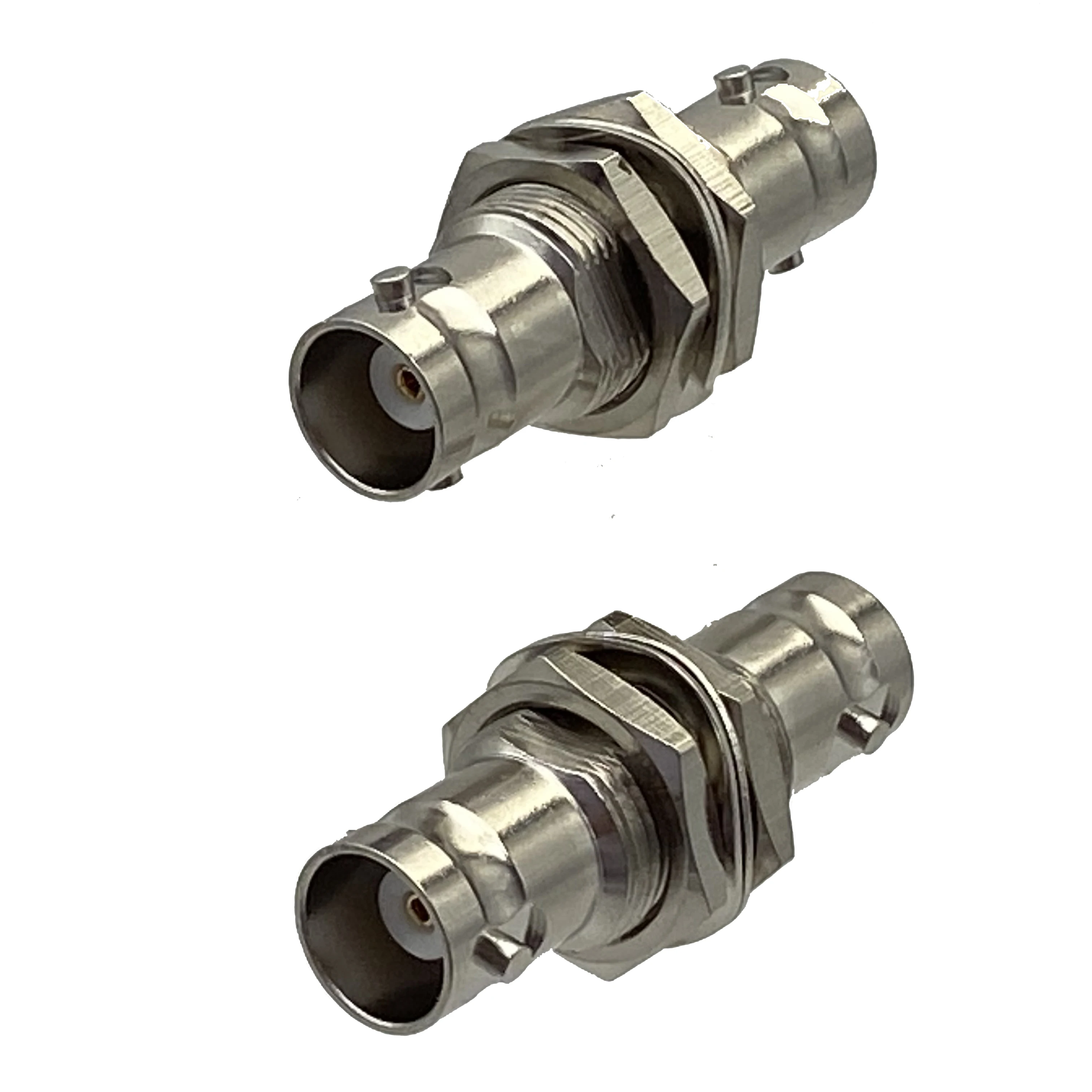 

1pcs Connector Adapter BNC Female Jack Nut to BNC Female Bulkhead RF Coaxial Converter Wire Terminal New Brass