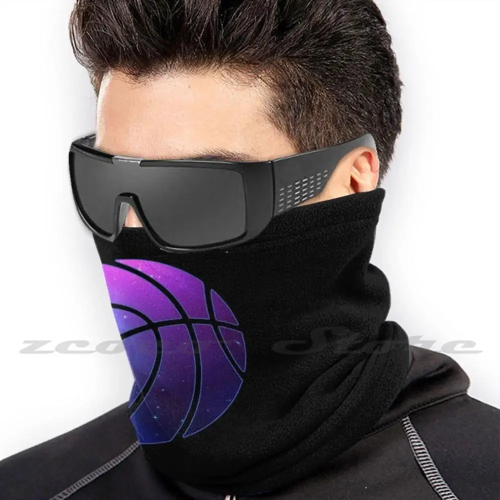 Mascarilla lavable con filtro Pm2.5 para baloncesto, máscara con diseño de galaxia, tendencia de Slam, juego de pelota del universo, Hipster