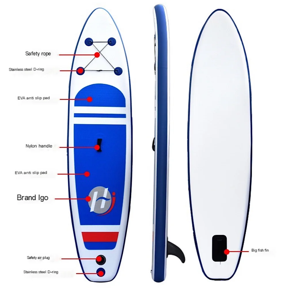 

320*76*15cm 10.5 ft Water Surf Skiing Sup Adult Board Water Sport Board Boat Dinghy Raft Inflatable Paddle Board Drop Shipping