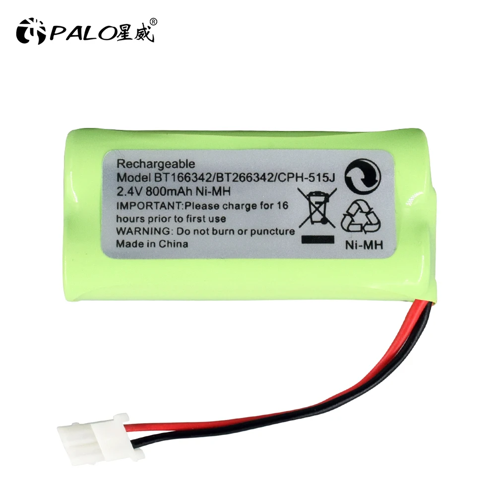 For Cordless Phone CPH-515J BT-166342 BT166342 BT266342 2.4V 800mAh Ni-MH Rechargeable Battery Pack Inner Cell