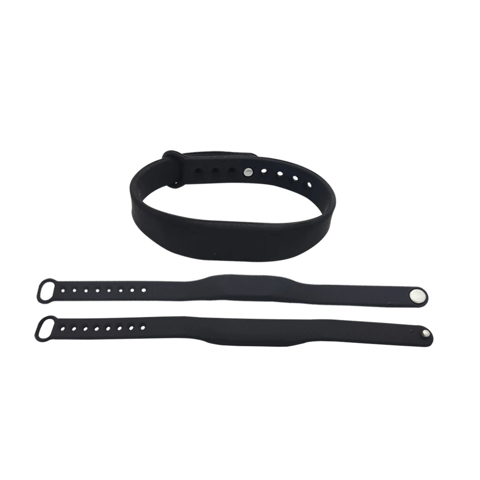 (5PCS/LOT New Dellon RFID Adjustable TK4100 125khz Silicone Waterproof RFID Wristband Bracel ID Tags