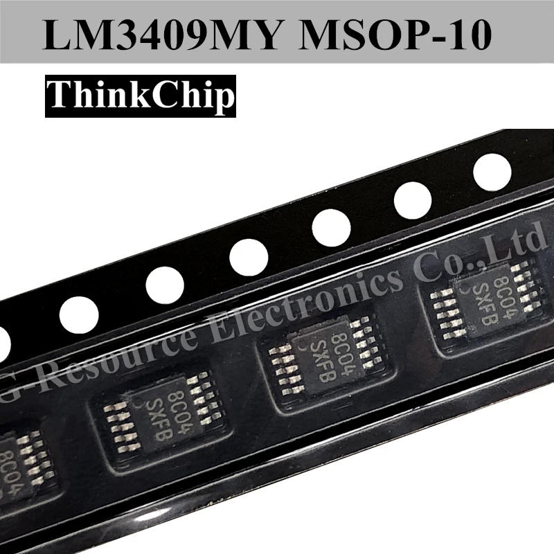 LM3409MY LM3409 LM3409HVMY SXFB MSOP-10 P-FET Buck Controller for High-Power LED Drivers