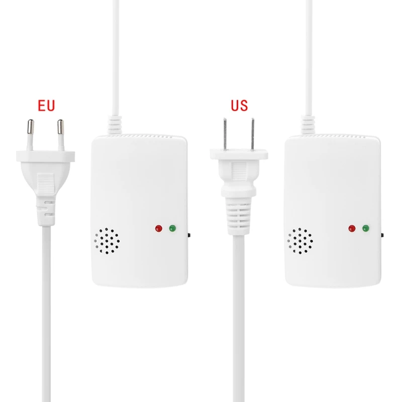 M2EC Natural Gas Leak Detector Methane Gas Leak Sniffer Gas Leak & Alarm with Sound & LED Light Visual Alarm