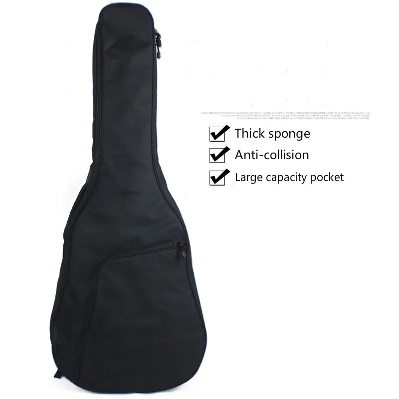 36/39 Inch 8MM Thick Guitar Bag Diagonal Pocket Guitar Bag Folk Shoulder Guitar Backpack