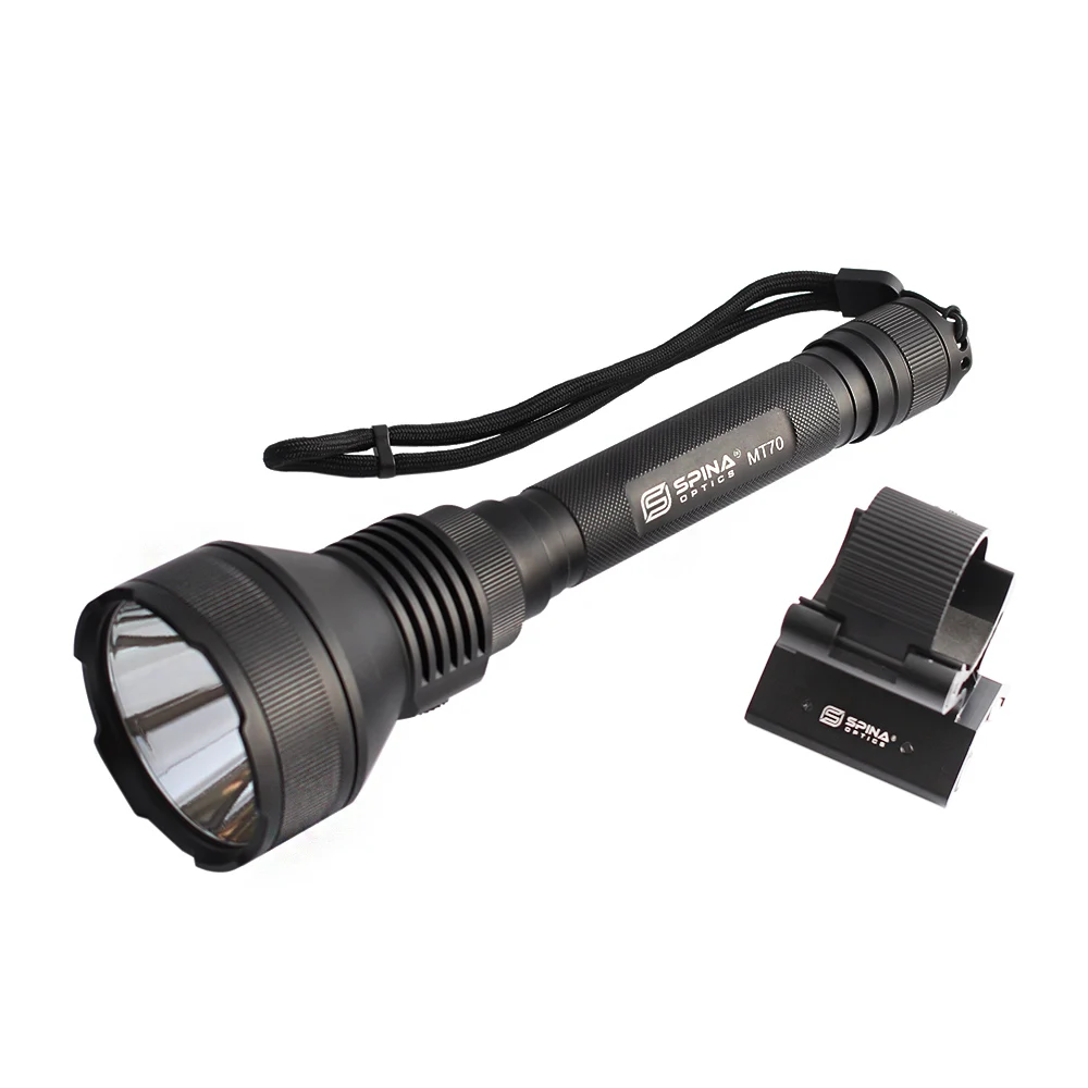 SPINA OPTICS T70 Hunting Flashlight 2300lm LED Lights Ultra Powerful Rechargeable Light Tactical Camping Lamp work lights linear lamps ip68 lighting atex led emergency lamp ip67 explosion proof light ip66