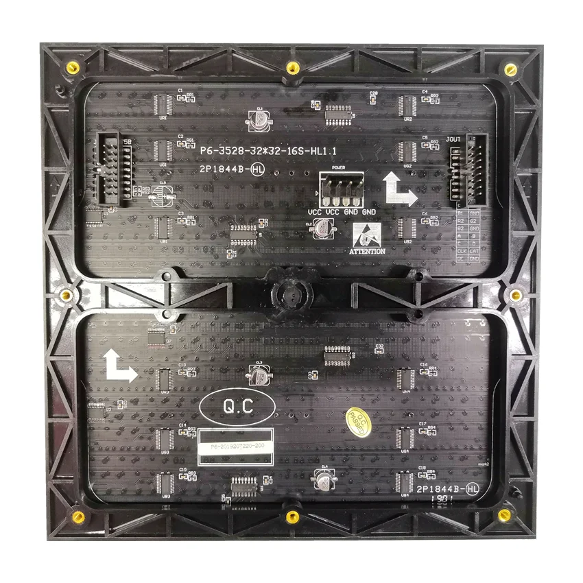 LED Matrix P6 Indoor RGB 192*192Mm 32*32 Pixel 1/16S SMD Full Color iklan LED Display Running Line