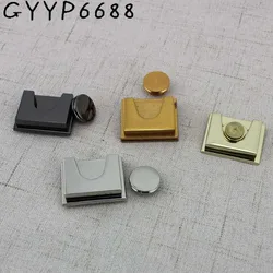 Quadrado Lock Metal para bolsas, Hardware de alta qualidade, Bag Parts and Accessories, 5 cores, atacado, 2 conjuntos, Fábrica