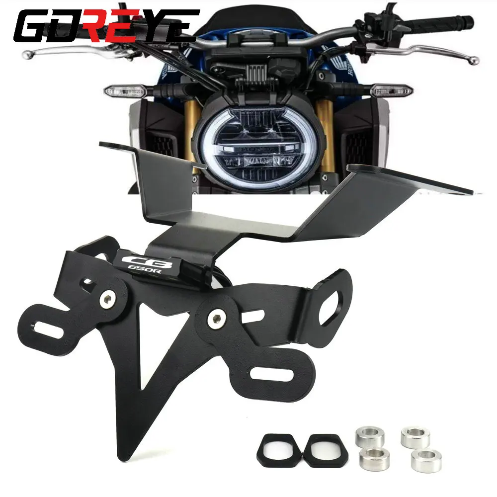 

For Honda CB650R CBR650R Motorcycle Accessories Folding license plate cover License Plate Holder fit for CB650R CBR650R