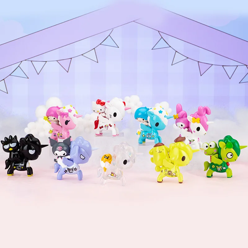 

Original Anime Figurines Blind Box Tokidoki Unicorn H-K's Friends Series Action Figure Toys Caja Ciega Model Birthday Gifts