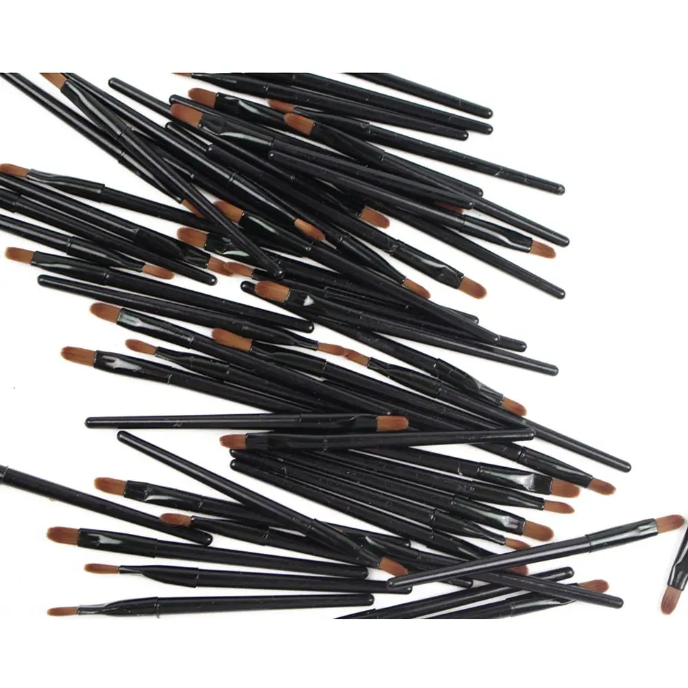 50Pcs pennello per labbra usa e getta Gloss bacchette applicatore trucco professionale pennello cosmetico pennello per labbra pennello per Eyeliner strumenti per il trucco