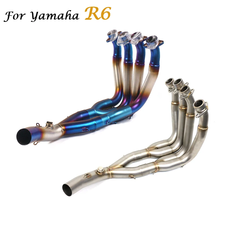 YZF-R6 2006-2014 Motorcycle Modified Exhaust Muffler Front Header Pipe Escape Moto Stainless Full Exhaust Pipe For Yamaha R6