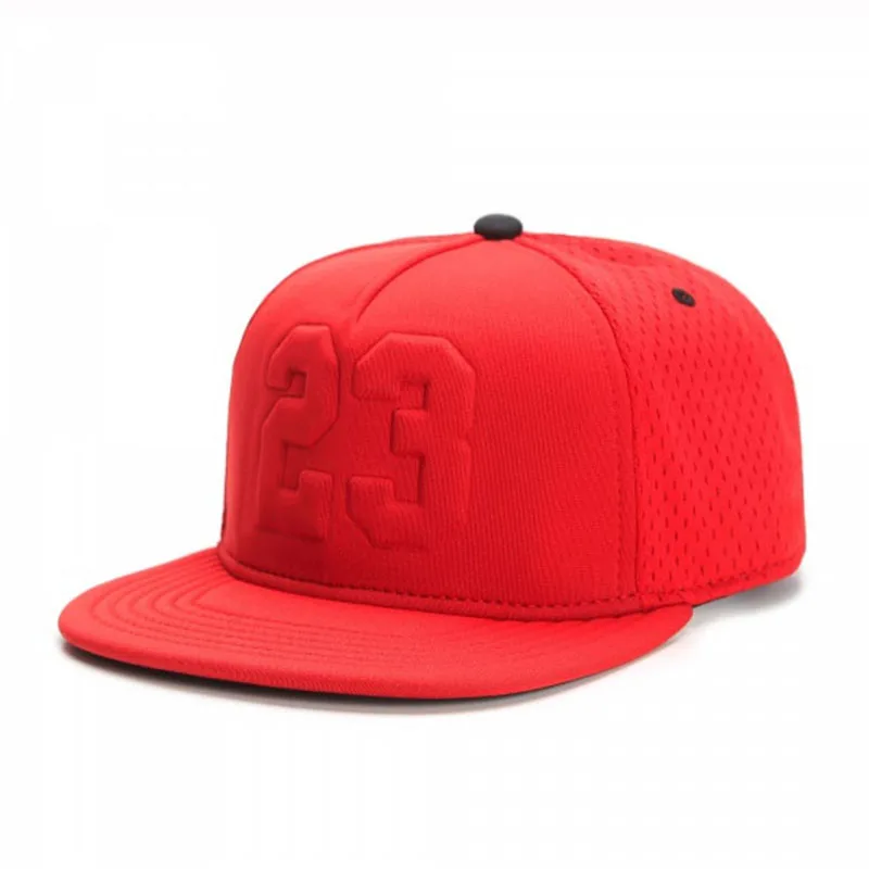 FEI M Fashion 23 LEGEND Snapback Cap Red Breathable Running Adult Outdoor Casual Sun Baseball Cap Travel Hip Hop Sun Hat Bone