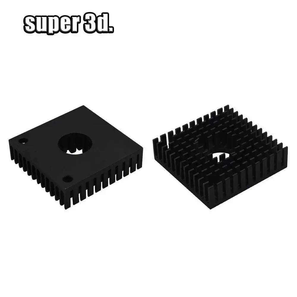 3D Printer Aluminum Motor Heatsink Black Gold Radiator 40 x 40 x 10mm for 42 stepper motor MK7/MK8 Extruder Heat Sink